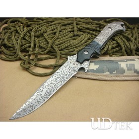 56HRC Small Silver Snake Fixed Blade Knife Outdoor Knife Gift Knife with Aluminum Alloy Handle  UDTEK00663